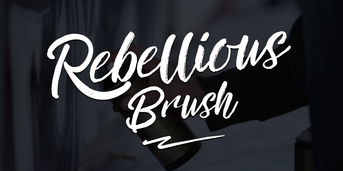 Шрифт Rebellious Brush